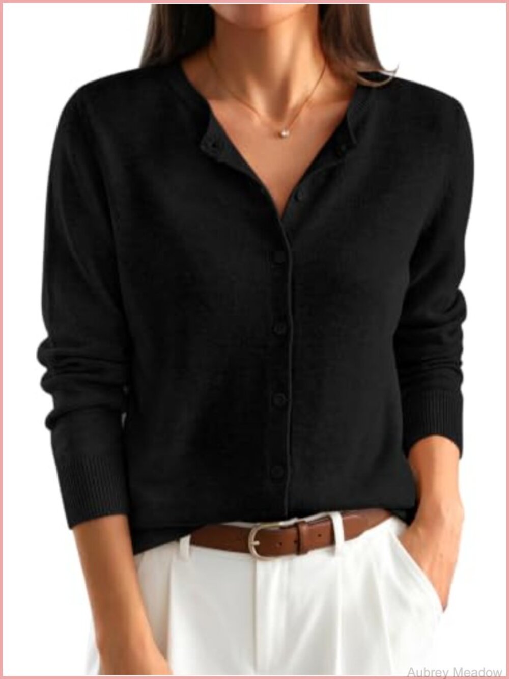 ANRABESS Lightweight Cardigan Sweaters for Women - Long Sleeve Casual Fall